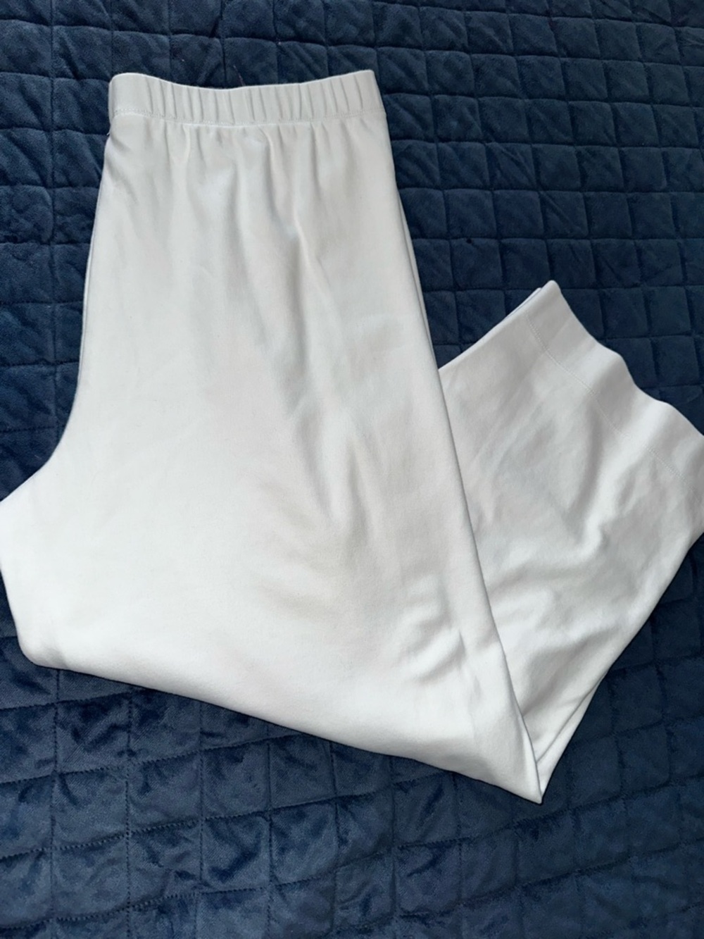 Appleseed's Soft White Pull-On Knit Pants - Picture 3 of 6